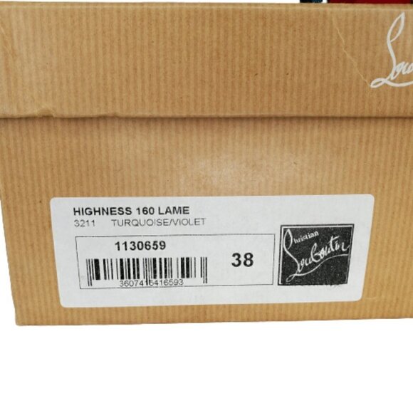 Christian Louboutin Highness 160 Leopard Peep Toe Platform Pumps Heels - Picture 7 of 7